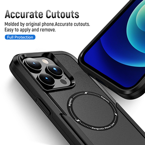 Ốp điện thoại từ tính cho iPhone 11 12 13 14 15 16 Pro Max & cho Samsung S25 Vỏ điện thoại di động chống sốc siêu nhiều màu - Product Image 4