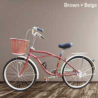 Sepeda Kota Gaya Retro Jepang 26 inci Rangka Baja Karbon Ringan Rem V Ganda