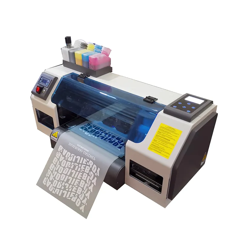 High Speed Desktop Dtf Printers All-in-one Printers XP600 Dual Head A3+ with Mini Powder Shaker Machine for T-shirts