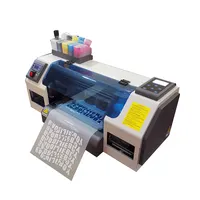 Imprimante Dtf de bureau à grande vitesse, tout-en-un, XP600, double tête A3 +, mini machine à secouer la poudre pour T-shirts