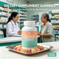 Complément alimentaire en gommes Calcium D3
