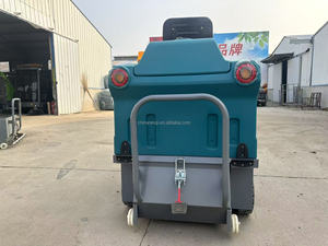 Nouvelle balayeuse électrique autoportée de 1300 mm de large, avec batterie 48V 58Ah et bac à déchets de 120L, pour ateliers industriels - Product Image 3