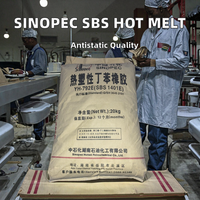 Granulés de caoutchouc thermoplastique styrène-butadiène SBS Sinopec YH-792 de haute qualité, 20 kg, blanc, qualité fusion à chaud pour appareils électroménagers