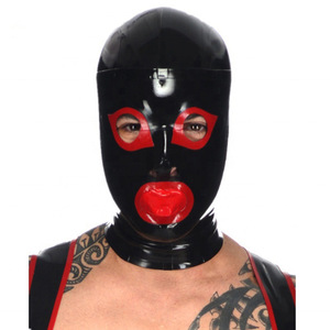 SM Couvre-chef Suffocation Entièrement fermé Maître Esclave Formation Fuite Tête Capuche Masque Plein Visage Suffocation <span class=keywords><strong>Latex</strong></span> Masque - Product Image 5