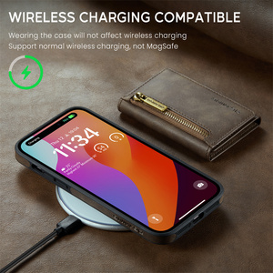 Funda de Teléfono con Carga Magnética Inalámbrica de Cuero de Lujo DG.Ming, Multifuncional con Soporte, Cartera y Ranuras para Tarjetas para iPhone 15/14/13 <span class=keywords><strong>Pro</strong></span> <span class=keywords><strong>MAX</strong></span> - Product Image 5