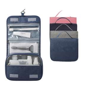 Multi-Color Polyester Travel Organizer Bag with Zipper Closure Fashionable Hanging Cosmetic Bags & <b>Cases</b> for Toiletries <b>Makeup</b> - Product Image 1