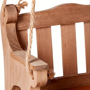 Asılı yetiştiriciliği dinlenme salıncak koltuğu kuş besleyici ahşap yuvalama kutusu katı ahşap yuva Birdhouse ahşap kuş besleyiciler için açık havada - Product Image 5