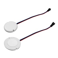 Interrupteur tactile LED ultra-mince 6 mm pour bois, variateur de lumière à détection de mouvement pour miroir et éclairage LED de placard