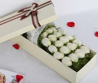 Boîtes pour fleurs, boîte ronde en carton de luxe rose en daim, boîtes à fleurs en velours, boîtes à roses