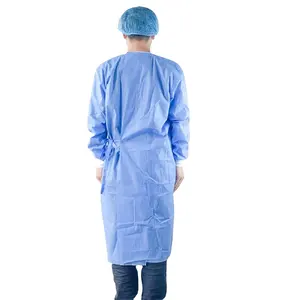 针织袖口AAMI标准1/2/3级医院无纺布一次性医用手术隔离衣