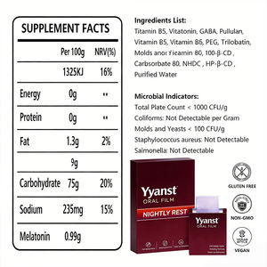 OEM/ODM Bandes buvables de mélatonine à formule relaxante pour un sommeil profond et réparateur, aide au sommeil, complément alimentaire pour adultes - Product Image 3