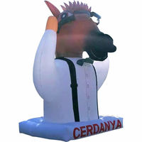 Modèle Animal Pop Up extérieur livraison gratuite logo personnalisé tête d'âne gonflable 5m/16.4ftH avec ventilateur pour la publicité