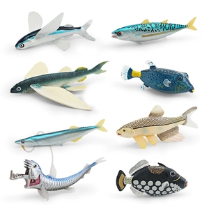 Giocattoli Cognitivi per Bambini: Modellini di Animali Marini, Pesce Volante, Pesce Spada, Pesce <span class=keywords><strong>Scatola</strong></span>, Tonno, Sauri del Pacifico - Product Image 2
