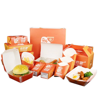 Envases Ecológicos para Comida Rápida: Cajas Personalizadas para Llevar Pollo Frito, Hamburguesas y Papas Fritas