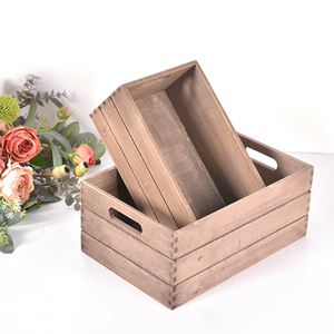 Boîte cadeau en bois bon marché inachevée de taille personnalisée utilisée pour l'emballage de boîtes en bois en vrac boîtes à glissière en bois - Product Image 2