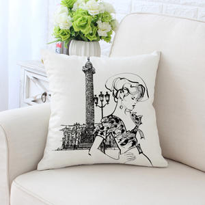 Sarung bantal <span class=keywords><strong>sofa</strong></span> desain terbaru pola cantik Dekorasi Rumah sarung bantal linen sederhana geometris - Product Image 5