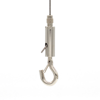 Pince à câble personnalisée avec crochet en laiton et acier, attache pour câble métallique, pince pour panneau acoustique, différentes tailles disponibles