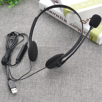 En stock casques filaires usb avec micro contrôle du volume son de haute qualité pour les compagnies aériennes éducation jeu casque personnalisé fil