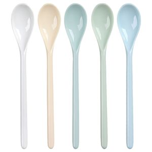 Ensemble de cuillères à œufs en mélamine à long manche, couleur <span class=keywords><strong>bonbon</strong></span>, pour mélanger le café <span class=keywords><strong>au</strong></span> lait, vente chaude transfrontalière - Product Image 4