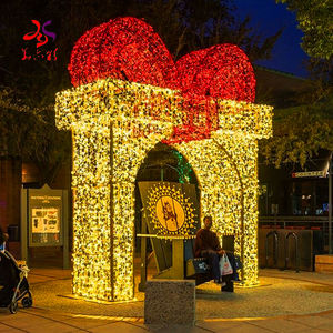 Meilleures ventes <span class=keywords><strong>2022</strong></span> Boîte cadeau de Noël violette Petites, moyennes et grandes boîtes Lumières à motif LED Centre commercial Rue du <span class=keywords><strong>parc</strong></span> Décoration de vacances - Product Image 2