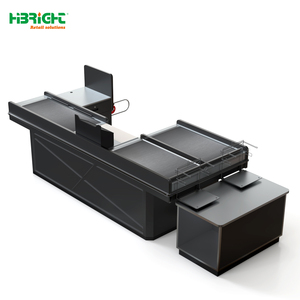 Highbright Commercial Supermarket <b>Checkout</b> <b>Counter</b> with Conveyor Belt for Supermarket Retail - Product Image 2