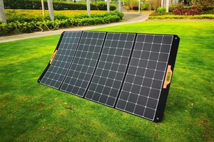 Panel Solar Plegable SHUSU de 400 Vatios y 4 <span class=keywords><strong>Placas</strong></span> ETFE, Negro, 23.5% de Eficiencia Fotoeléctrica, Compatible con OEM/ODM, Varios Conectores - Product Image 4