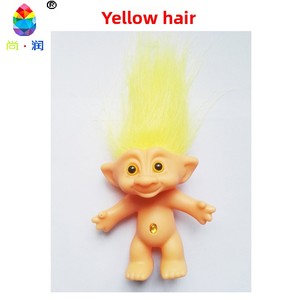 Poupée Troll Rétro <span class=keywords><strong>des</strong></span> Années <span class=keywords><strong>80</strong></span>, Ornement Nostalgique, Poupée Mauvaise en PVC à Cheveux Longs, 10 cm, Vente en Gros - Product Image 2