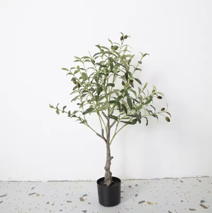 Plantes artificielles d'olivier en plastique écologique de haute qualité, feuilles hautement réalistes, pot personnalisé, décoration intérieure - Product Image 3