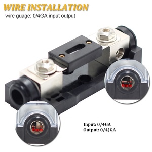 Portafusibili Impermeabile ad Alta Tensione per Auto, Portafusibili Mini <span class=keywords><strong>ANL</strong></span> 12V per Impianti Audio - Product Image 3