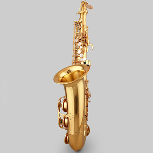 Saxofón Alto para principiantes Jek Bari en oro con acabado de laca de latón - Product Image 4