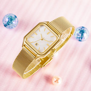 2025 nuovo Design elegante <span class=keywords><strong>orologio</strong></span> quadrato oro rosa gioielli in acciaio inox per le donne di moda Online <span class=keywords><strong>orologio</strong></span> da <span class=keywords><strong>donna</strong></span> - Product Image 6