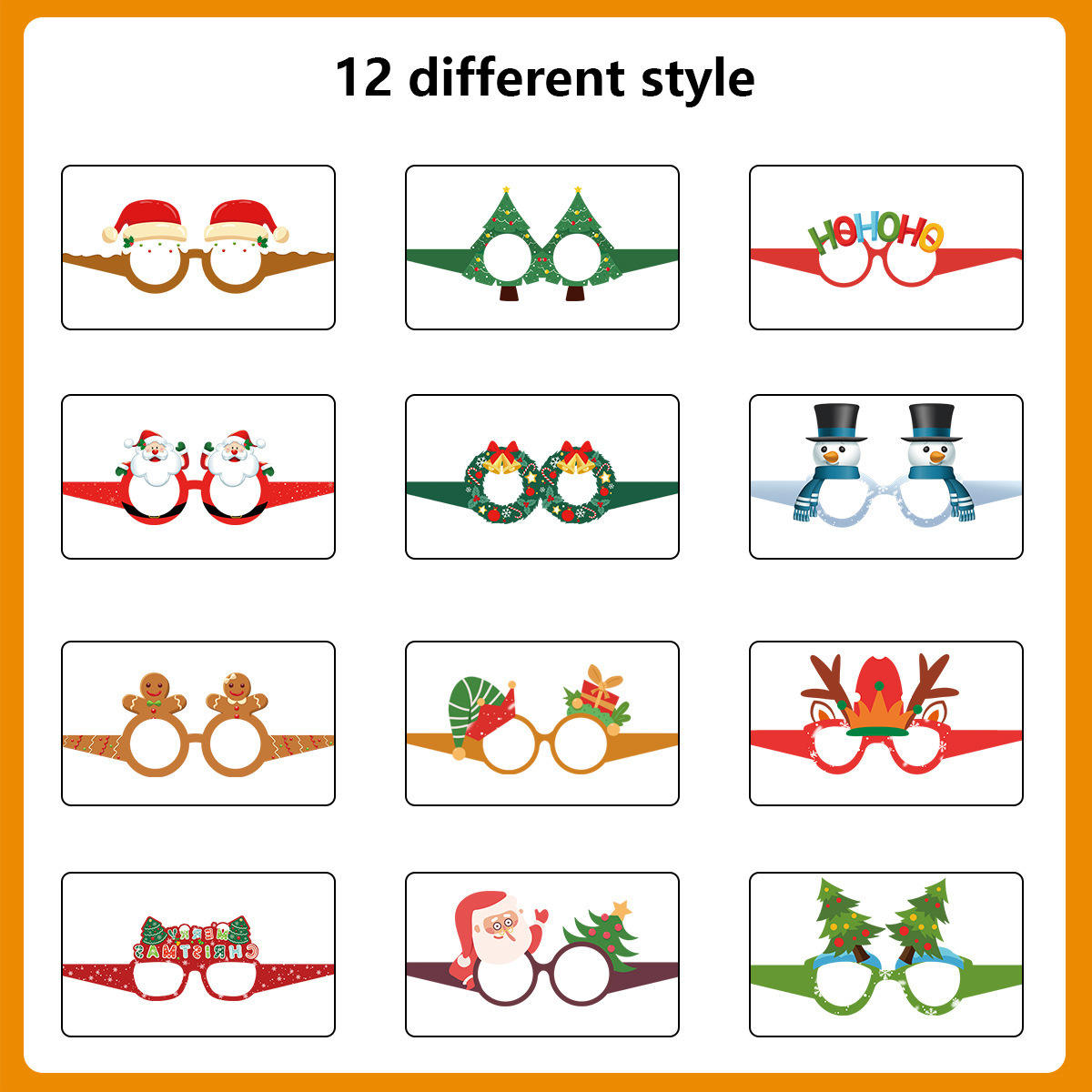 Lunettes de Noël 12pcs