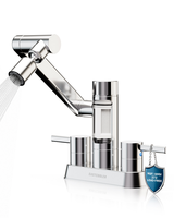 Robinet de cuisine à double poignée avec filtre intégré, 1080 °   Rotatif et à 360° °   Aérateur pivotant SS304