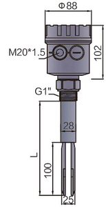 Factory Direct Sale Tuning Fork Level Material <b>Switch</b> High Quality SUS304 Vibration Chemical <b>Sensor</b> - Product Image 2