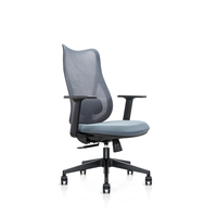 Chaise ergonomique réglable chaise d'ordinateur pivotante à dossier haut