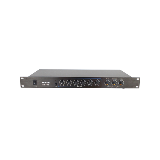 Microphone Balanced Input Two Channel Analog Feedback Suppression Digital Frequency Shifter