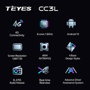 Teyes cc3l 4 + 32 Xe đa phương tiện xe đài phát thanh 2 DIN 4 Gam Xe Stereo Android Carplay <span class=keywords><strong>GPS</strong></span> <span class=keywords><strong>navigation</strong></span> 9inch androidauto Android Máy nghe nhạc - Product Image 3