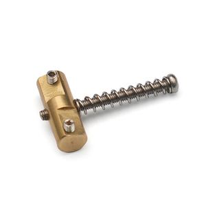 Lot de 3 selles de pont de guitare en laiton pur, <span class=keywords><strong>compensées</strong></span>, 21x8MM, pour pont de guitare électrique, Pièces de guitare - Product Image 3