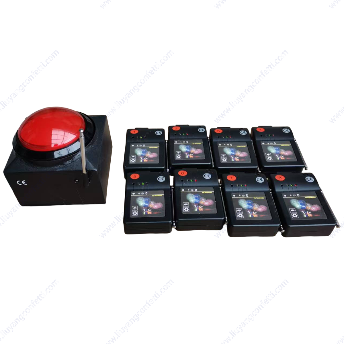 Kit bouton rouge