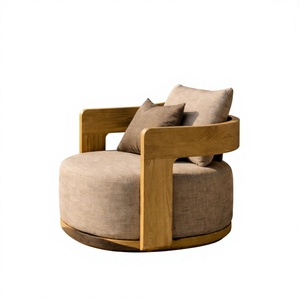 <span class=keywords><strong>Ensemble</strong></span> de salon d'extérieur contemporain en teck, canapé ovale en <span class=keywords><strong>bois</strong></span> massif pour <span class=keywords><strong>balcon</strong></span> et jardin - Product Image 5