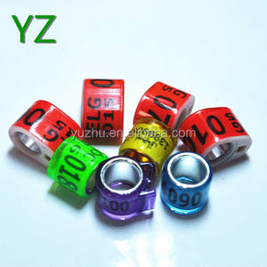 Anneau de <span class=keywords><strong>pigeon</strong></span> en aluminium ovale spécial avec anneau en plastique avec trou, inséré dans la puce électronique - Product Image 2