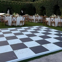 Panneau de sol de danse imperméable de haute qualité 24*24 pieds avec système Camlock pour fêtes et mariages
