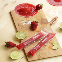 Sacs d'emballage popsicle en plastique bricolage dans un emballage de sac de crème glacée stocké avec fermeture à glissière transparente sacs de pochette d'emballage en plastique pour glace pilée bricolage