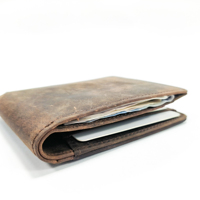Dompet Kulit Sapi Asli Pria Modern Mewah Berkualitas Tinggi dengan Fitur RFID dan Penjepit Uang, Harga Pabrik