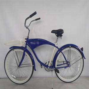 Bicicleta Retro Bitburger de 26 Pulgadas, Una Velocidad, Logotipo Personalizado, Bicicleta de Paseo con Canasta Delantera - Product Image 1