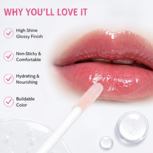 New Natural Long Lasting <b>Lip</b> Gloss with Internal Thread Custom Tubes and Box Private Label for Natural Look - Product Image 5