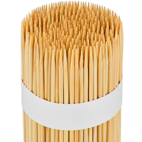 Premium bamboe spiesjes van 50 cm, exportkwaliteit barbecueprikkers, aangepast logo mogelijk