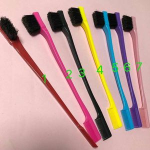 แปรงสำหรับผม3 in 1แปรงขอบสองด้านมีโลโก้หลายสี - Product Image 3