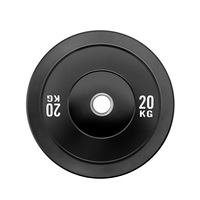 Discos de Goma Negros con Logotipo Personalizado al por Mayor, 5kg-25kg, para Gimnasio, Levantamiento de Pesas, Fitness, Pesas Libres