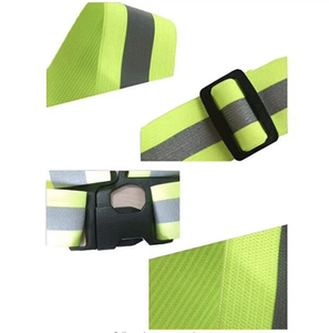 Áo vest an toàn phản chiếu trẻ em có thể điều chỉnh màu tím với logo tùy chỉnh tăng cường khả năng hiển thị sọc phản quang - Product Image 3